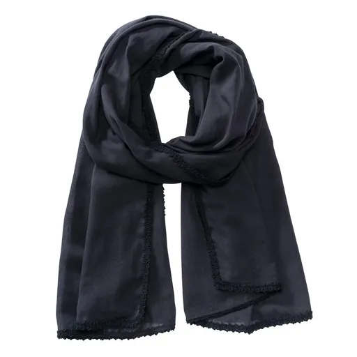 Myrtle Beach (Daiber) Bavlnený šál MB6404 - Čierna