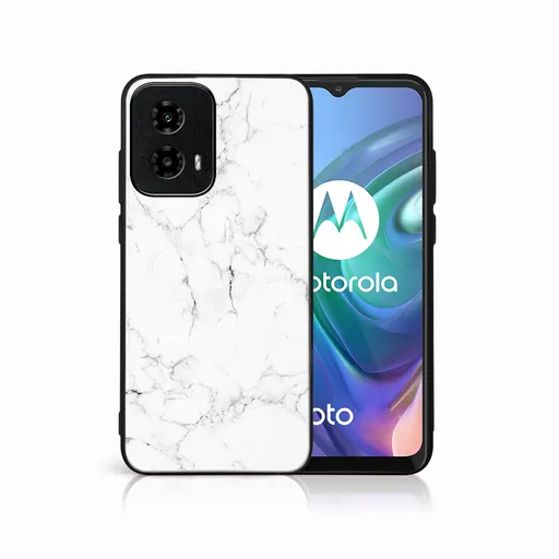 MY ART Ochranný kryt pre Motorola Moto G34 5G WHITE MARBLE (144)