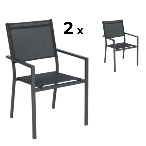 Elvisia Záhradné stoličky DITTE | 2 kusy