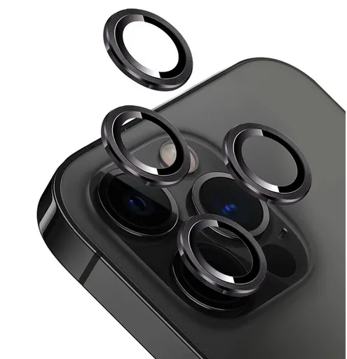 Ochranná fólia na objektív fotoaparátu pre iPhone 16 PRO/16 PRO MAX Black