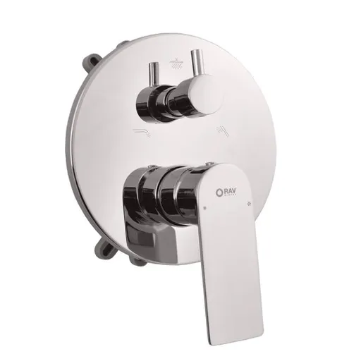 RAV SLEZÁK Nil vaňová batéria vrátane podomietkového telesa chróm NL187BOX