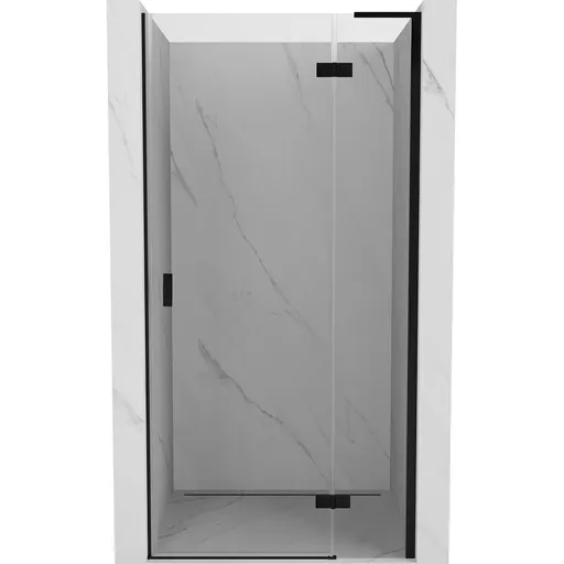MEXEN/S - Mist-H L sprchové dvere krídlové pravé 80, transparent, čierna 8A5L-080-000-70-00-P