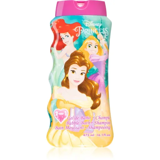 Disney Princess Bubble Bath and Shampoo sprchový a kúpeľový gél 475 ml