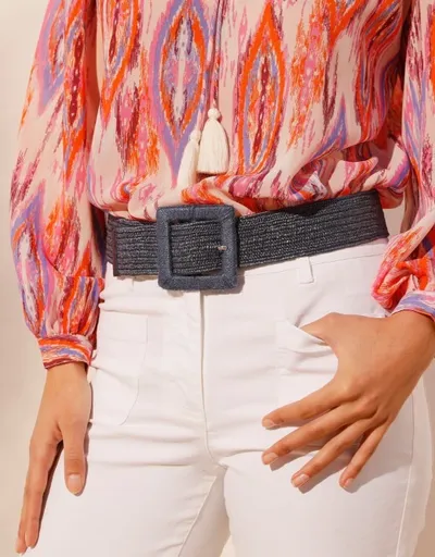 Pružný opasok, hranatá spona