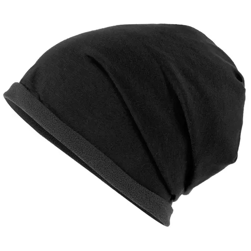 Myrtle Beach (Daiber) Čiapka Single Beanie MB7131 - Čierna / tmavošedá