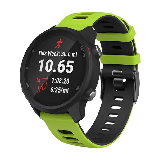TWO-COLOR Remienok pre Garmin Vivoactive 3 čierny-svetlozelený
