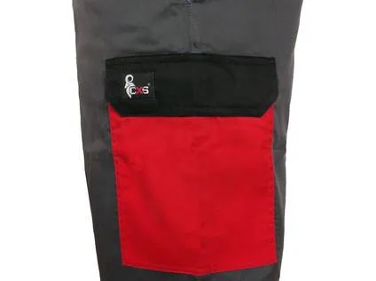 Nohavice CXS PHOENIX CEFEUS, šedo-červená, vel.50