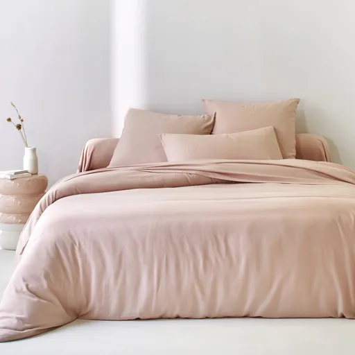 Jednofarebná postelná bielizeň z bambusu a bavlny