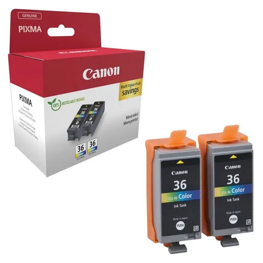 Canon CLI-36 CL farebná (color) sada originálne cartridge, 2ks