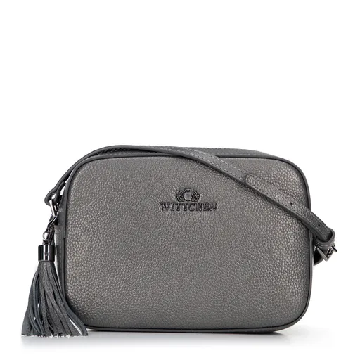 Dámska kožená crossbody kabelka Wittchen so strapcom 29-4E-014-S