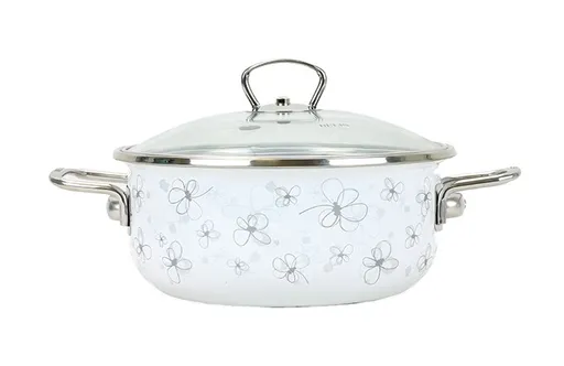 BELIS - Randlík s pokrievkou 1,25L, 16cm biely PREMIUM