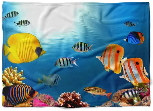 Deka Morské dno 2 (Rozmer: 200 x 140 cm, Podšitie baránkom: NE)