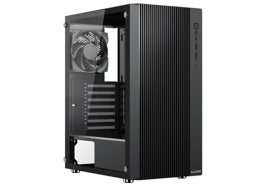 1stCOOL skriňa GAMER 4, Mid tower, AU, USB 3.0, USB-C, 2x120mm, priehľadná bočnica, bez zdroja, čierna