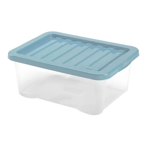 Plastový úložný box s vekom Heidrun Quasar 18 l