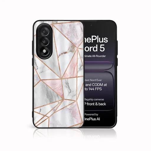 MY ART Ochranný kryt pre OnePlus Nord 5 5G PINK MARBLE (143)