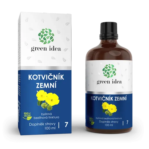 Kotvičník zemný - bezliehová tinktúra 100 ml - Green idea