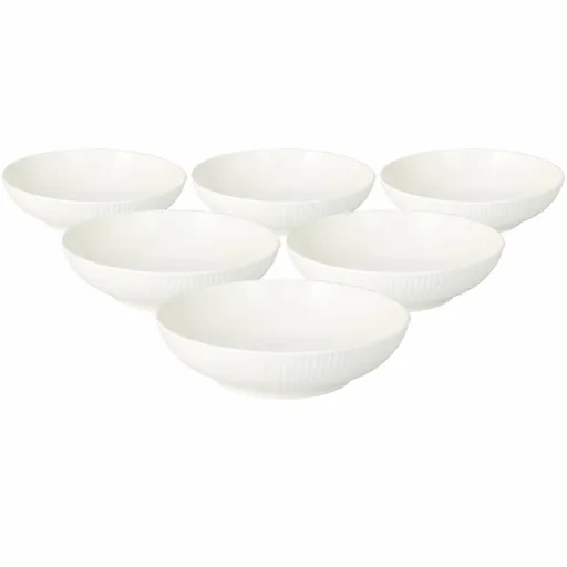 Súprava 6 porcelánových hlbokých tanierov Linie 20 cm