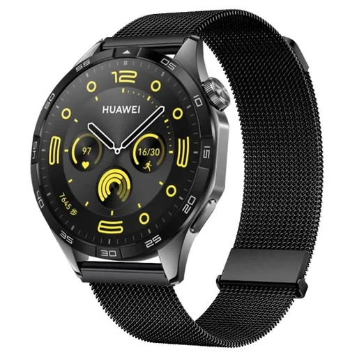 MILANESE Kovový remienok pre Huawei Watch GT 5 46mm / GT 6 46mm čierny