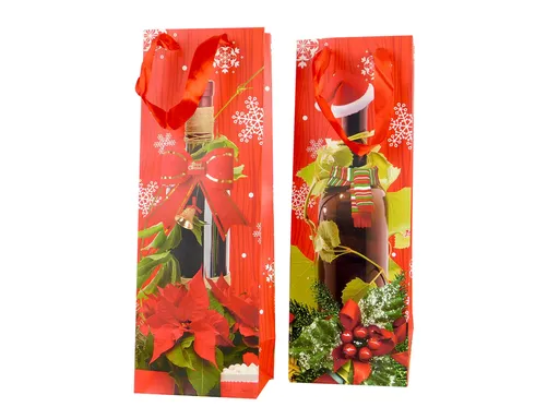 MAKRO - Taška vianočná 12x9x35cm rôzne motívy