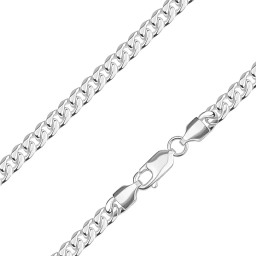 Retiazka zo striebra 925 - elipsovité očká, šírka 5,2 mm, dĺžka 450 mm