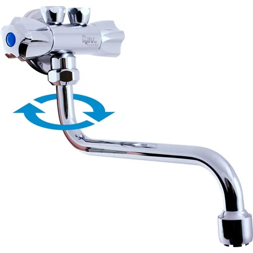 Umývadlová batéria RAV Slezák s otočným ramienkom chróm EM001/21