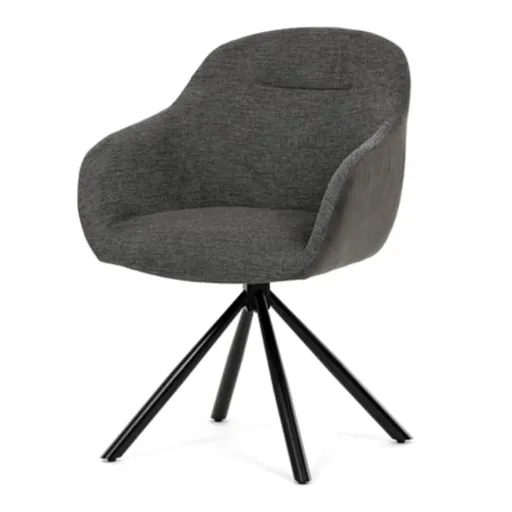 Jedálenská stolička Autronic 58x81 cm sivá látka DCH-Y1143 GREY2