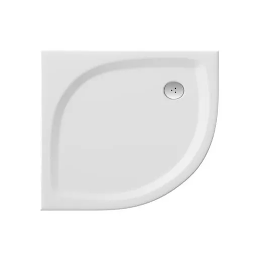 Ravak Elipso sprchová vanička štvrťkruhová 90x90 cm liaty mramor xa237711010 EL90PROFLAT0