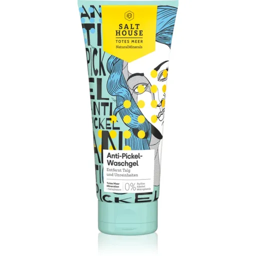 Salt House Natural Minerals Anti-pimple Skin Care čistiaci a odličovací gél proti akné 250 ml