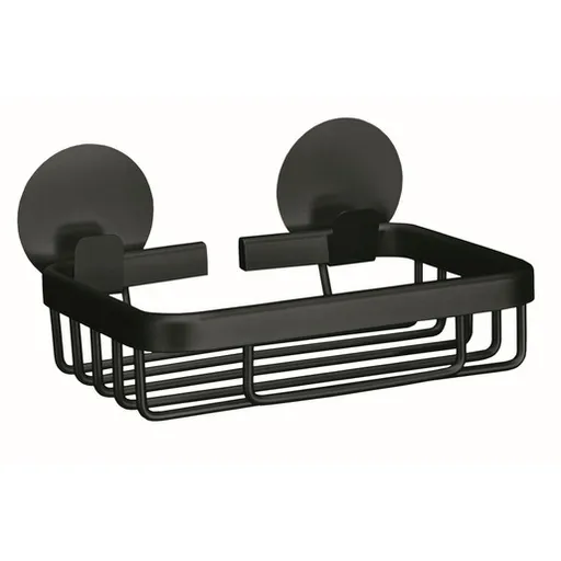 Kleine Wolke Rocco nástenný držiak mydla čierna 8061926802