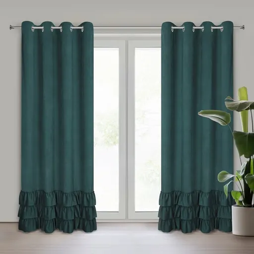 ArtFir Záves MEGI K | tmavozelená 140 x 250 cm