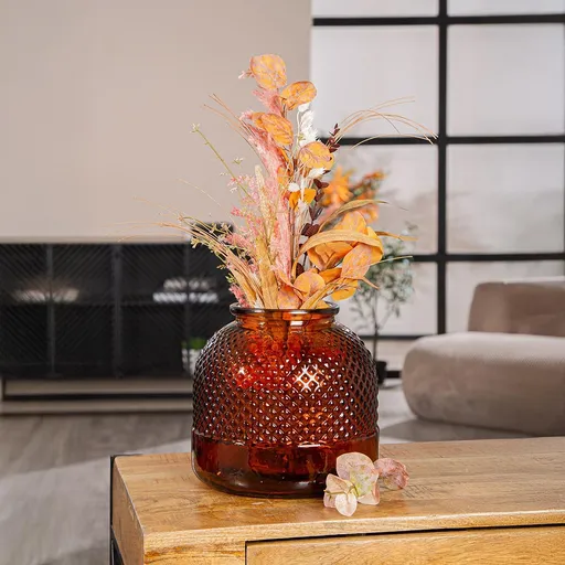 Gilde Skleněná váza Diamond, 24 cm