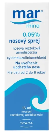 Mar rhino 0,05 % sprej na zvlhčenie a očistenie nosovej sliznice 15ml