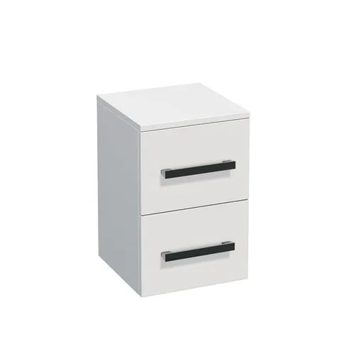 Kúpeľňová skrinka nízka SAT Cube Way 32,5x49,3x33 cm biela lesk CUBE3CHN32BL