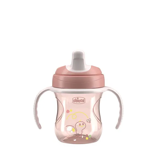 Chicco Training Cup tréningový hrnček s držadlami Pink 200 ml