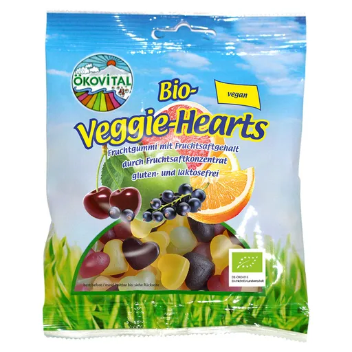 ÖKOVITAL Želé srdiečka vegán BIO 80 g