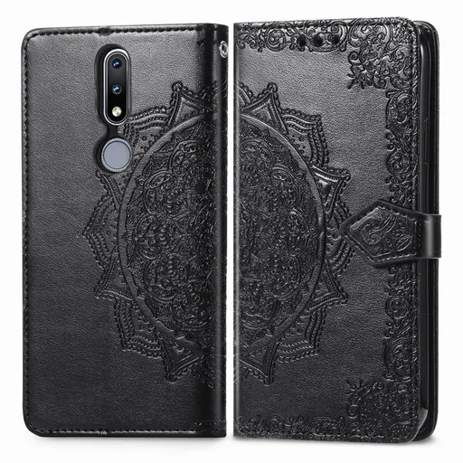 ART Peňaženkový kryt Nokia 2.4 ORNAMENT čierny