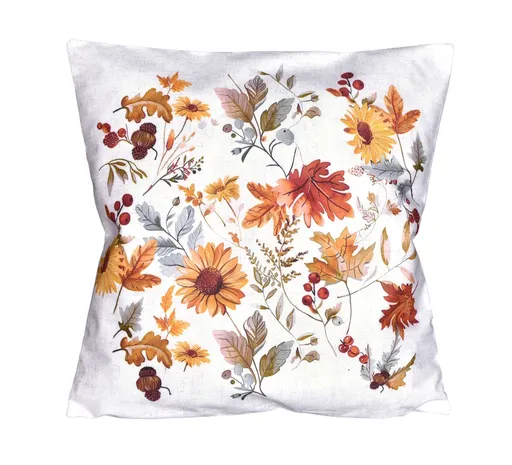 Forbyt Obliečka na vankúšik Jesenné kvety, 40 x 40 cm