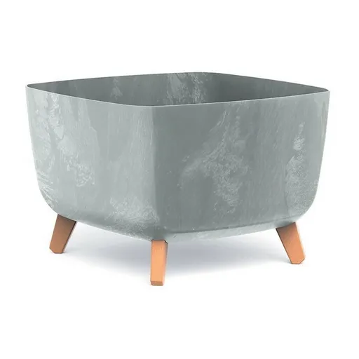 Kvetináč GRACIA SQUARE BETON EFFECT 39 cm, sivá