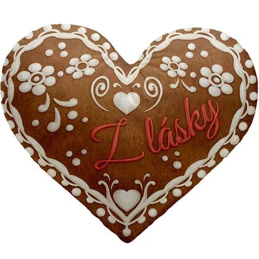 Vankúšik srdcový – Perníkové srdce