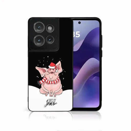 MY ART Kryt s vianočným dizajnom Motorola Moto G86 5G LET IT SNOW (075)