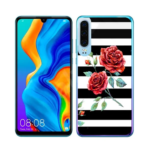 PROTEMIO MY ART Ochranný obal Huawei P30 BLACK AND WHITE (034)