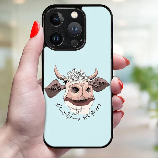 MY ART Ochranný kryt pre Apple iPhone 16 Pro Max HAPPY COW (181)