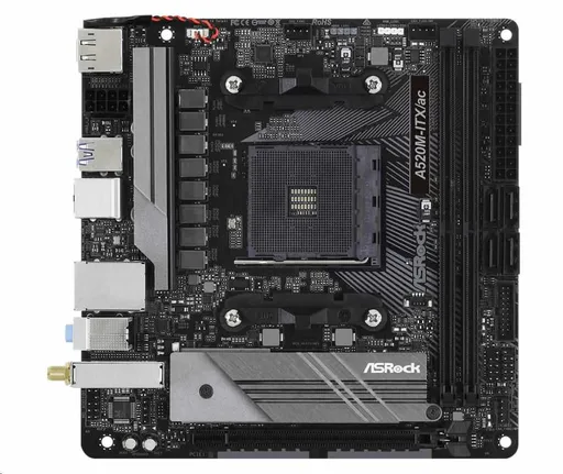 ASRock MB Sc AM4 A520-ITX/AC, AMD A520, 2xDDR4, HDMI, DP