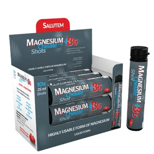 SALUTEM MAGNESIUM Chelate + B6 cherry s višňovou príchuťou 10 ks