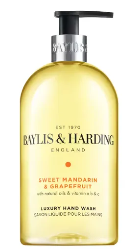 BAYLIS & HARDING SIGNATURE - Tekuté mydlo s dávkovačom sladká mandarínka & grapefruit, 0,5 L