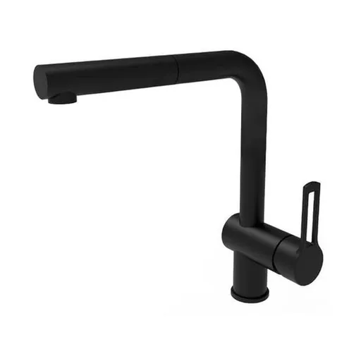 Paffoni Ringo drezová batéria s vyťahovacou sprškou čierna RIN185NO