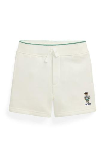 Šortky Polo Ralph Lauren biela farba, nastaviteľný pás 322971484001