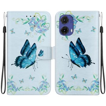 ART Peňaženkový kryt pre Motorola Moto G85 5G BLUE PANSIES