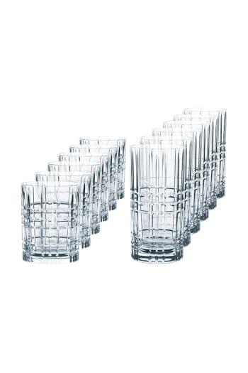 Sada pohárov Nachtmann Highland Square 345/445 ml 12-pak priehľadná farba