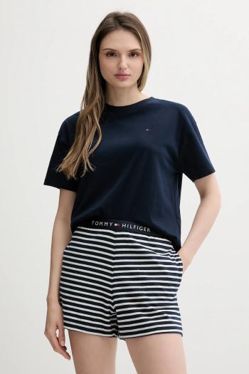 Pyžamo Tommy Hilfiger dámske, tmavomodrá farba, UW0UW05760